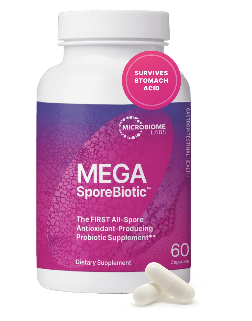 Microbiome Labs MegaSporeBiotic Probiotics for Women & Men - (180 Capsules)