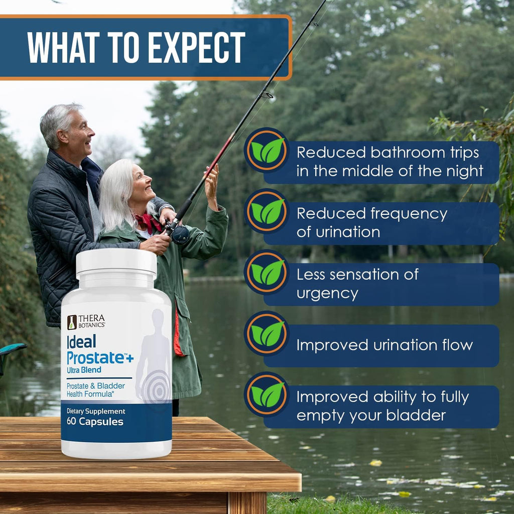 Advanced Men's Prostate Support by Ideal Prostate Plus Ultra with Reishi Mushroom, Saw Palmetto, Lycopene and More for Natural Relief