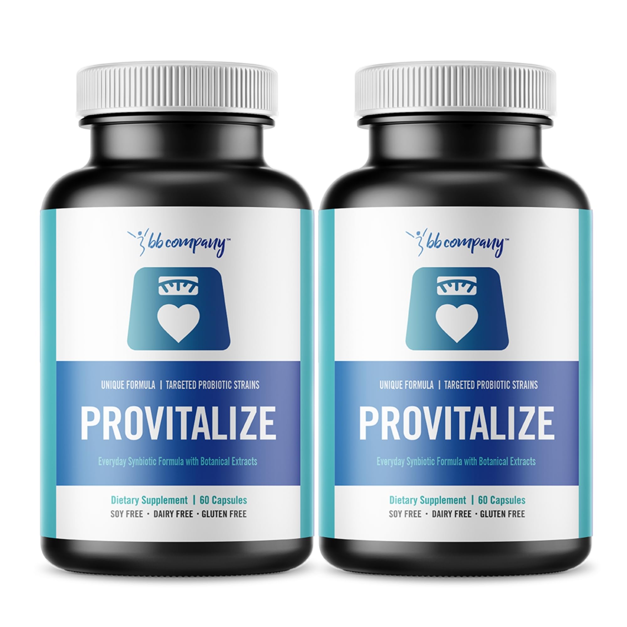BB Company Provitalize | Probiotics for Women Digestive Health, Menopause, Joint Support | Sexy Midsection Curves, Bloat | Turmeric Curcumin Moringa | Packaging Vary | 60 Ct