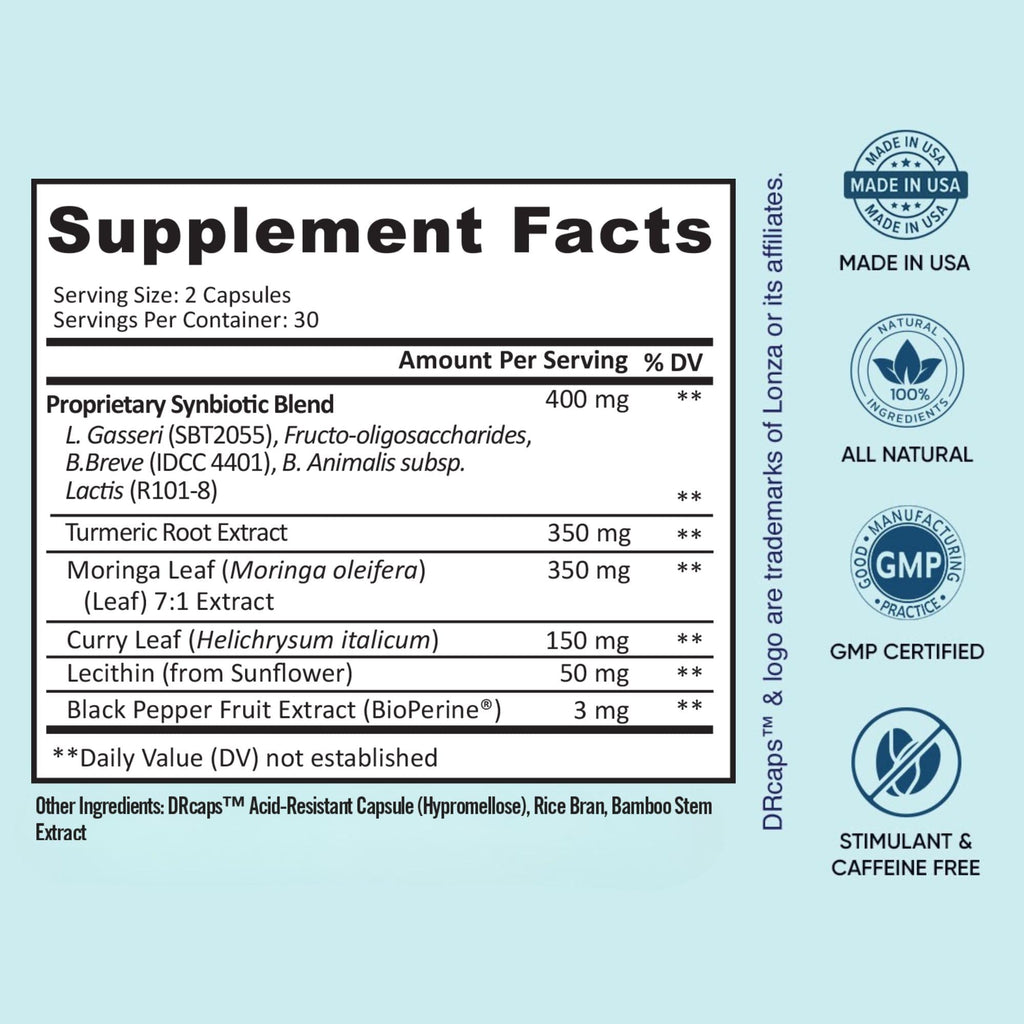 BB Company Provitalize | Probiotics for Women Digestive Health, Menopause, Joint Support | Sexy Midsection Curves, Bloat | Turmeric Curcumin Moringa | Packaging Vary | 60 Ct