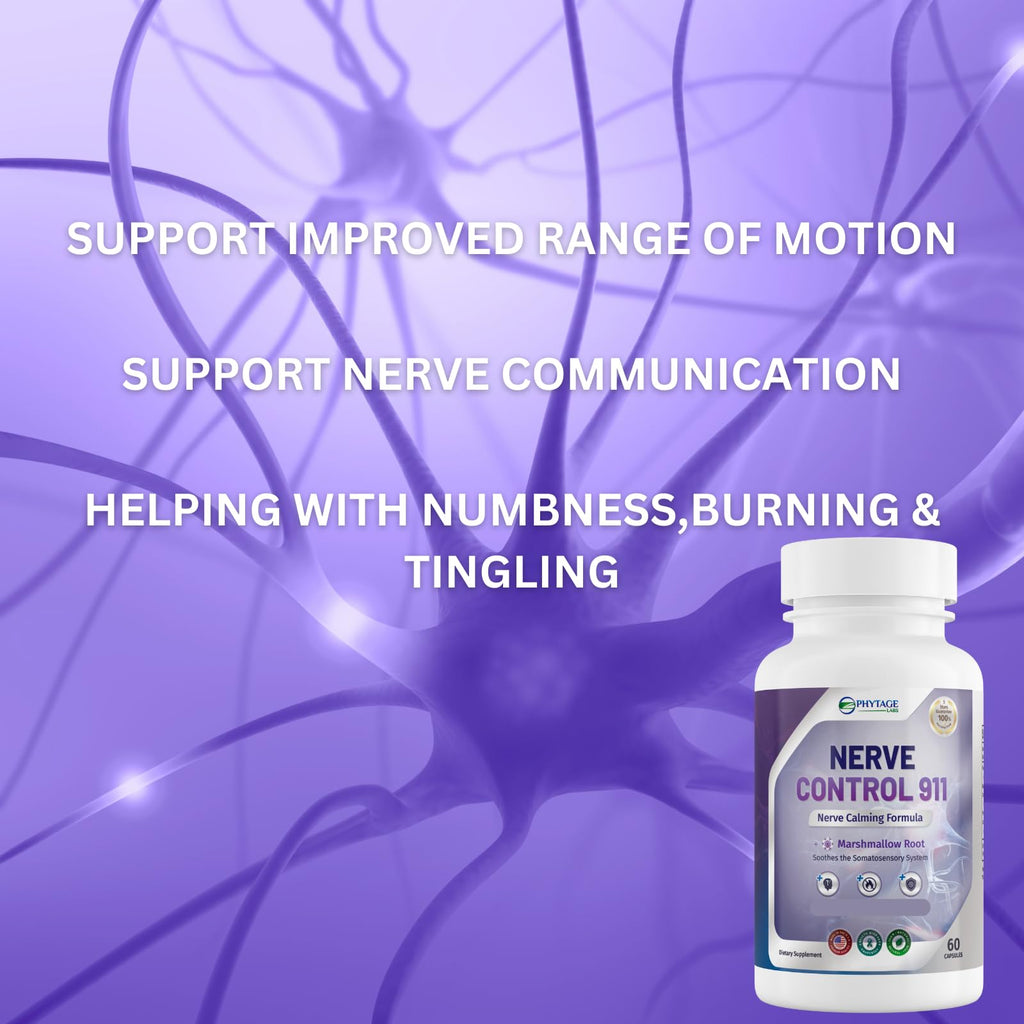 Nerve Control 911 - Natural Plant Based Nerve Health Supplement