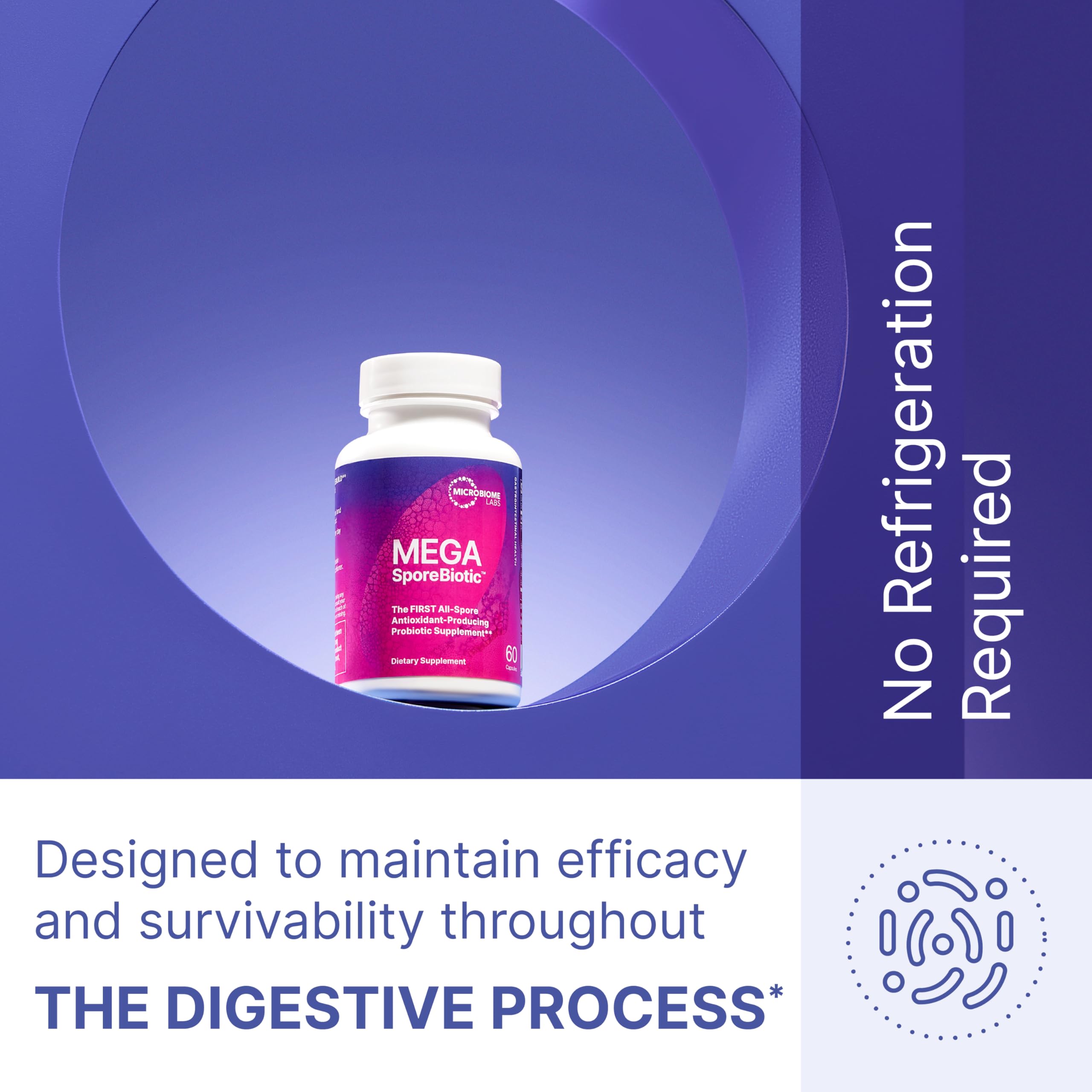 Microbiome Labs MegaSporeBiotic Probiotics for Women & Men - (180 Capsules)