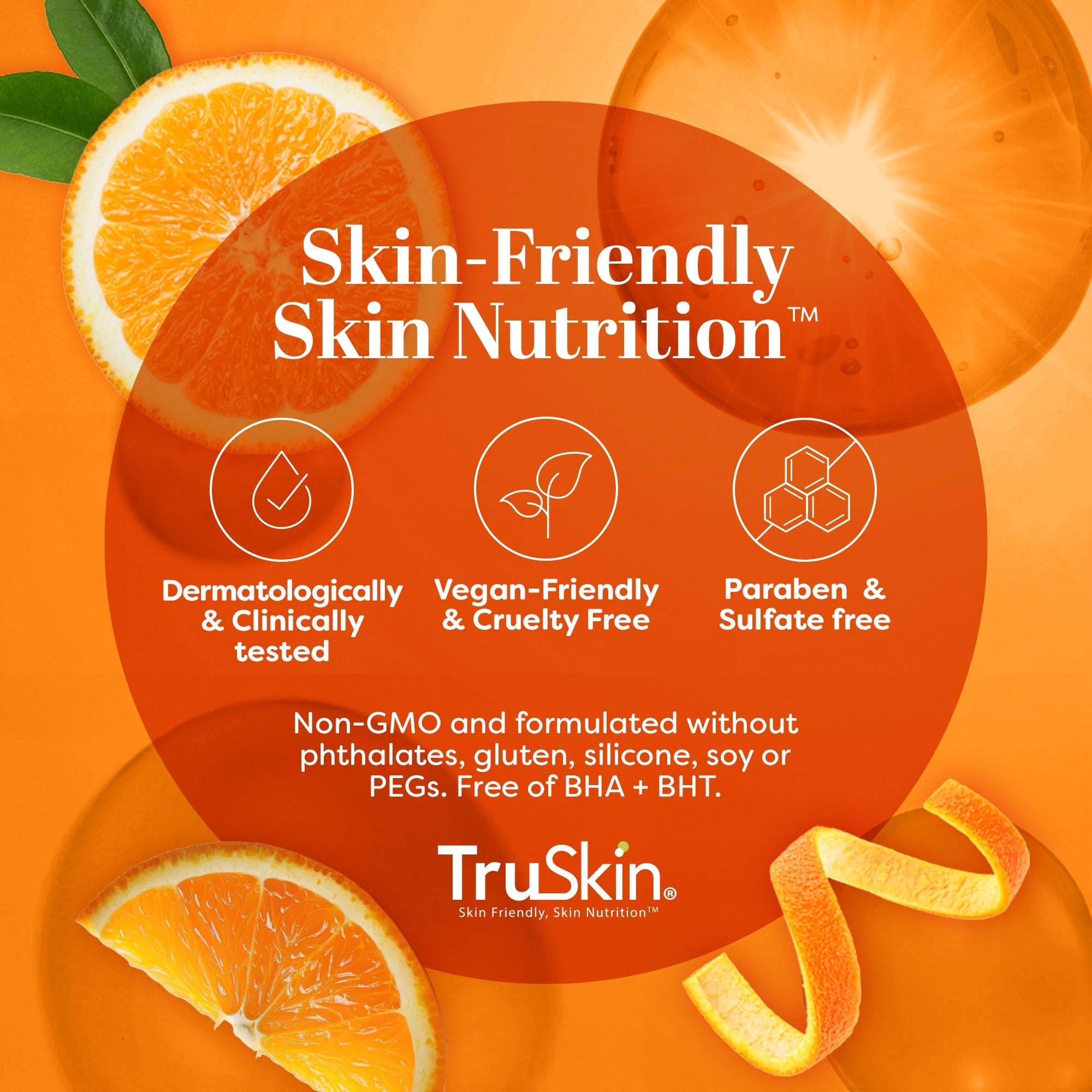 TruSkin Vitamin C Face Serum with Hyaluronic Acid & Vitamin E – Brightening & Anti-Aging