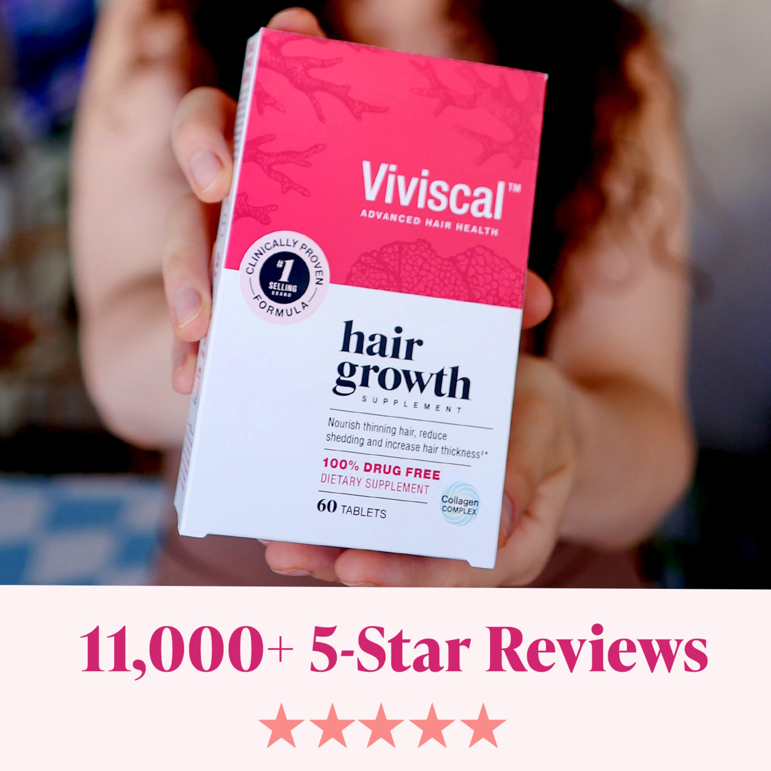 Viviscal Hair Growth Supplements for Women 180 Tablets (3-Month Supply)