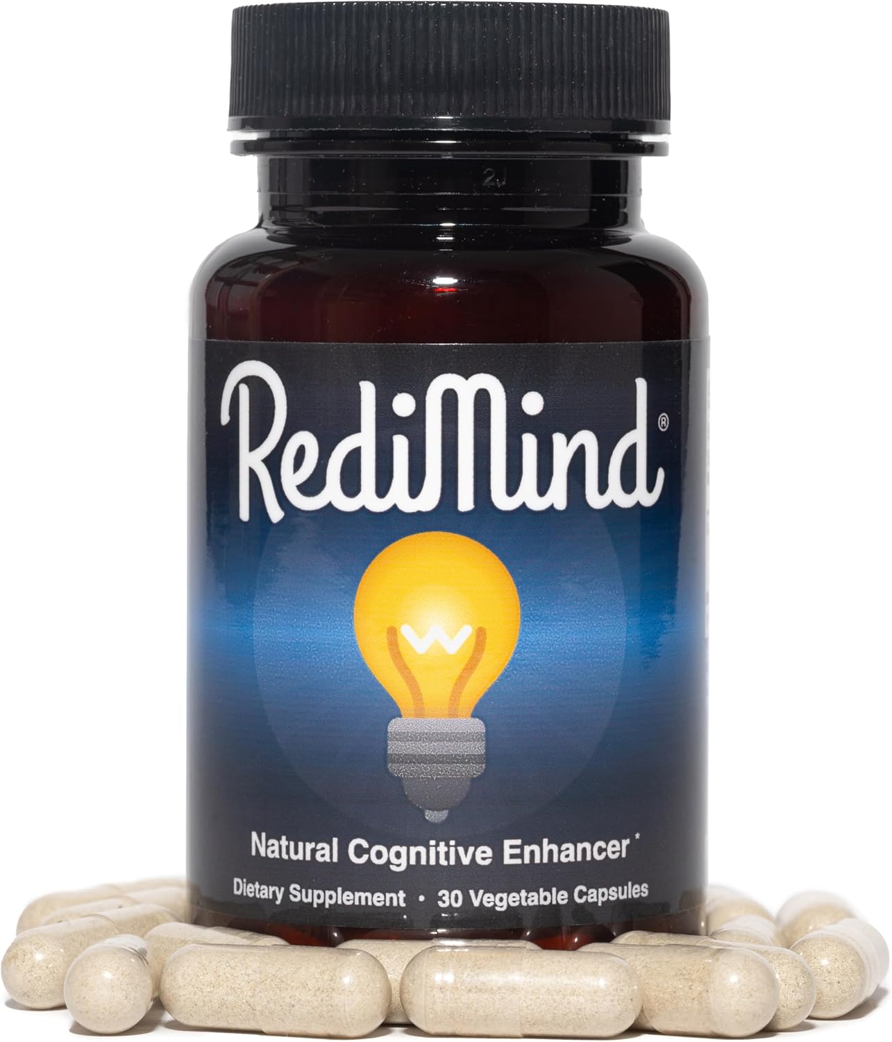 RediMind – Natural Brain Booster & Memory Support (Vegan, 30 Capsules)