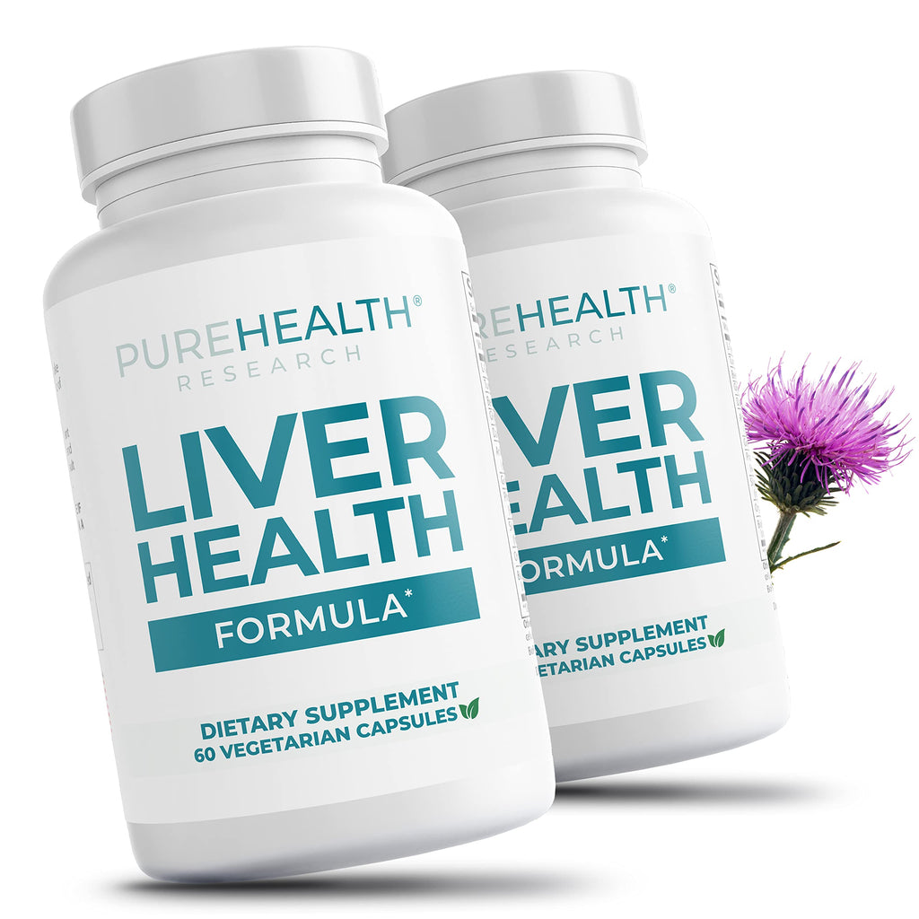 PUREHEALTH RESEARCH Liver Health Formula for Metabolism Support (60 Capsules)