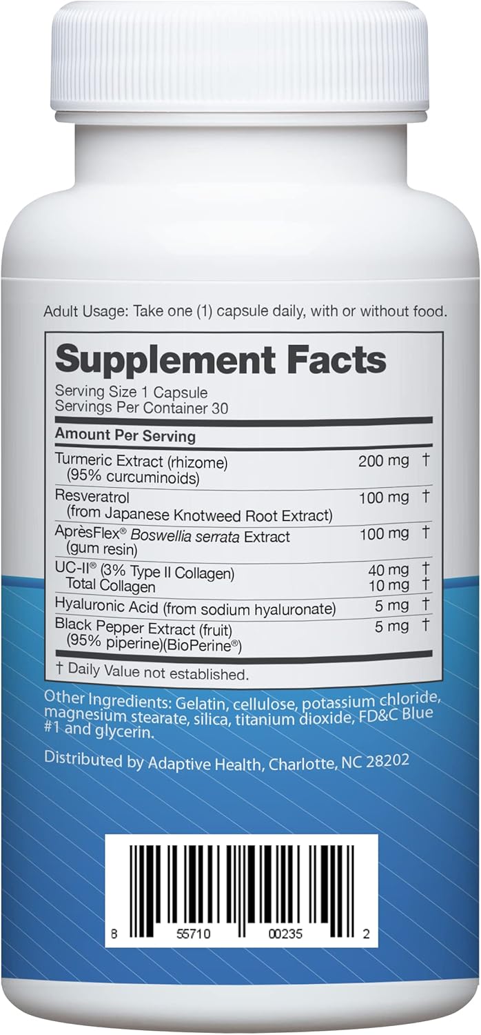 Instaflex Advanced Joint Support Nutritional Supplement Capsule with Doctor Formulated Joint Relief Supplement, Featuring UC-II Collagen & 5 Other Joint Discomfort Fighting Ingredients, 60 Ct