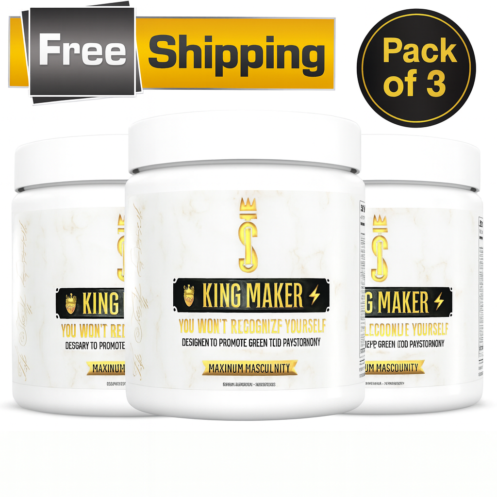 King Maker Pack of 1, 13-in-1 Anabolic Supplement for Men to Increase Stamina, Lean Muscle Growth & Recovery, N.O. Booster with Tongkat Ali (LJ100), 120 Capsules