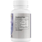 Supplement bottle with label showing 'Supplement Facts' on a white background